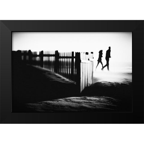 Terrible Love Black Modern Wood Framed Art Print by Correia, Rui