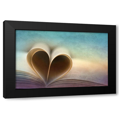 A Love Story Black Modern Wood Framed Art Print by Hennen, Marcus