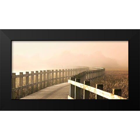 The Path Gets Brighter. Black Modern Wood Framed Art Print by Londal, Leif