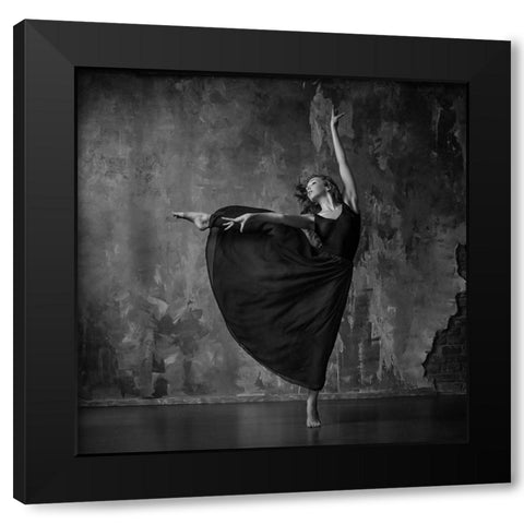 Untitled Black Modern Wood Framed Art Print with Double Matting by Shestopalov, Constantin