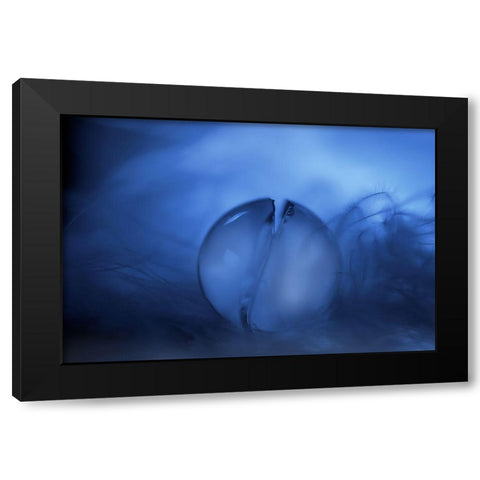 Cracks Black Modern Wood Framed Art Print by Westum, Heidi