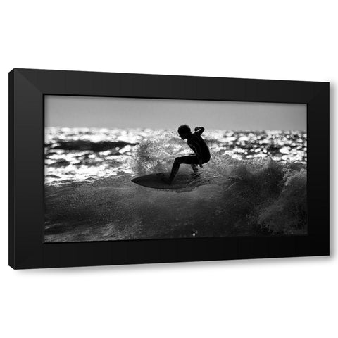 Ride Black Modern Wood Framed Art Print with Double Matting by Bussiba, Eyal