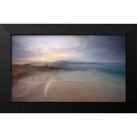 The Photographer Of Nowhere Black Modern Wood Framed Art Print by Pascual Buye, Santiago