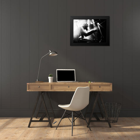 Heres Looking At You Kid Black Modern Wood Framed Art Print by Samuelsson, Anders