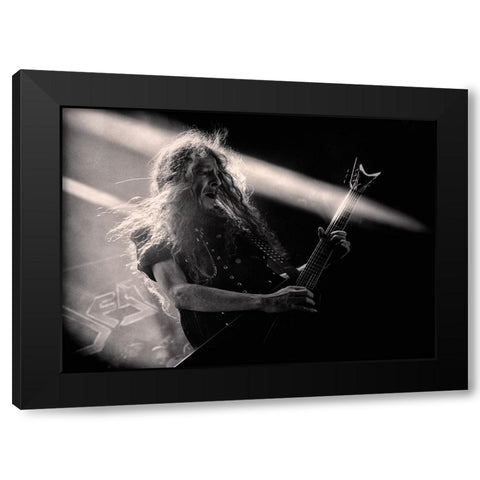 Give It Your All Black Modern Wood Framed Art Print with Double Matting by Samuelsson, Anders