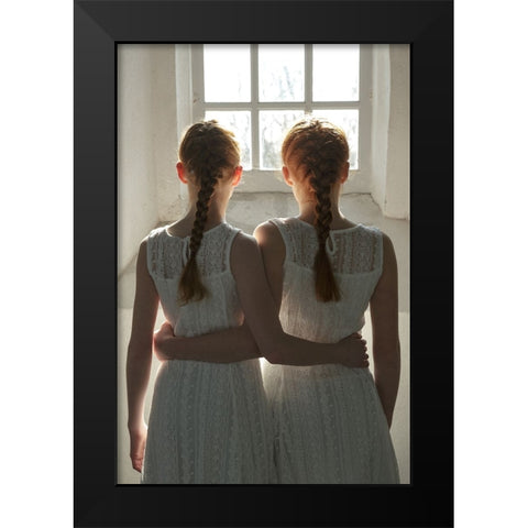 Soul Sisters Black Modern Wood Framed Art Print by Belzon, Carine