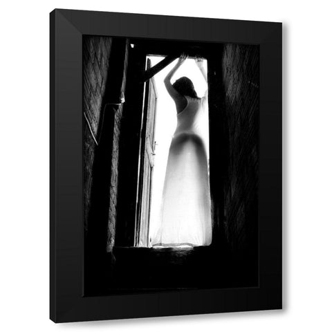 Welcoming Sunshine Black Modern Wood Framed Art Print by Mest, Olga