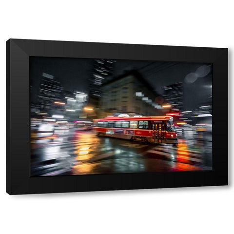 Night Moves Black Modern Wood Framed Art Print with Double Matting by Crockett, Jason