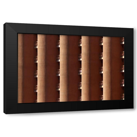 Sheraton Black Modern Wood Framed Art Print with Double Matting by Hawerkamp, Hans-Wolfgang