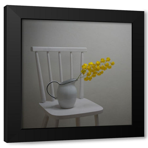 Simplicity Of Life Black Modern Wood Framed Art Print with Double Matting by Perfoncio, Margareth