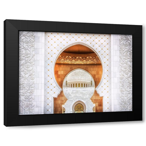 Symmetrical Black Modern Wood Framed Art Print by Raof, Mohamed
