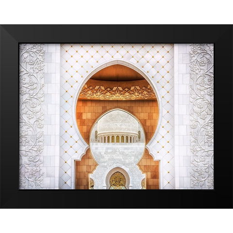 Symmetrical Black Modern Wood Framed Art Print by Raof, Mohamed