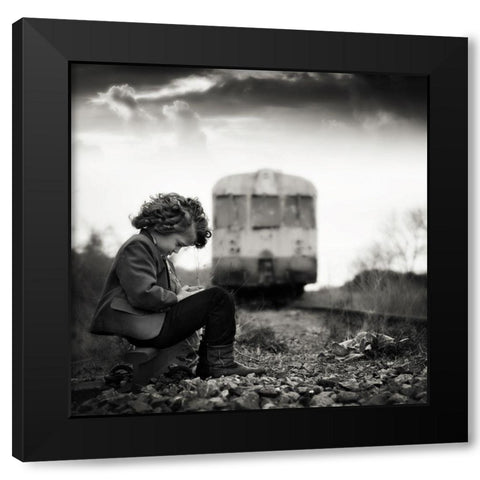 Kpn Black Modern Wood Framed Art Print by Cwikla, Ewa