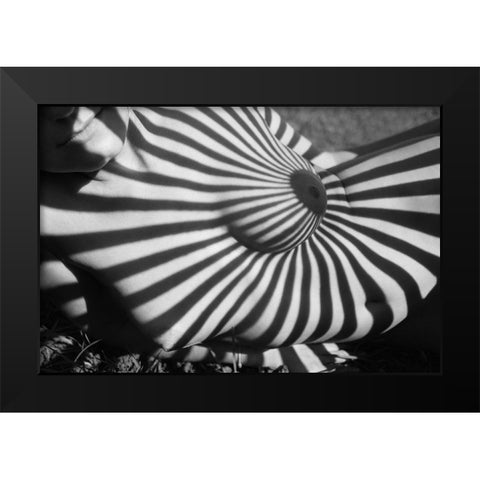 Target Black Modern Wood Framed Art Print by Faletkin, Mikhail