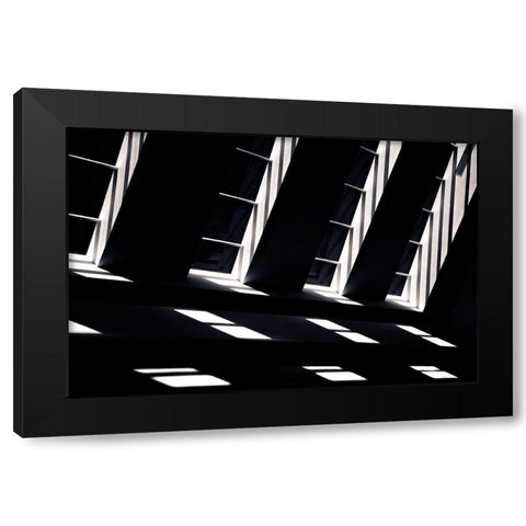 Light Keys Black Modern Wood Framed Art Print by Silva, Manuela