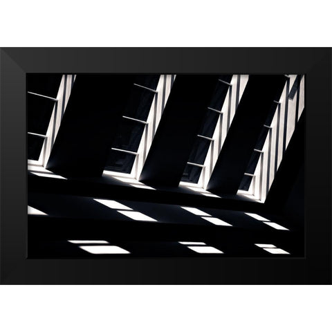 Light Keys Black Modern Wood Framed Art Print by Silva, Manuela