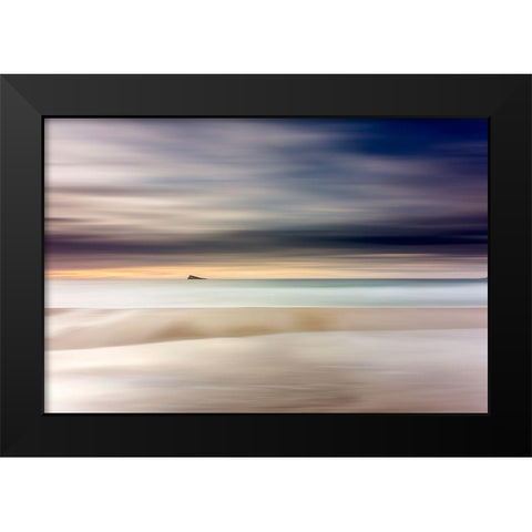Minimalist Island V Black Modern Wood Framed Art Print by Bejar Manda, Tomas