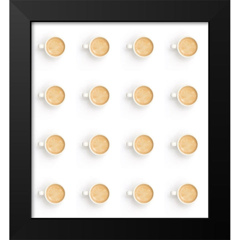 8 Hours Of Sleep Black Modern Wood Framed Art Print by Saratonina, Sarah