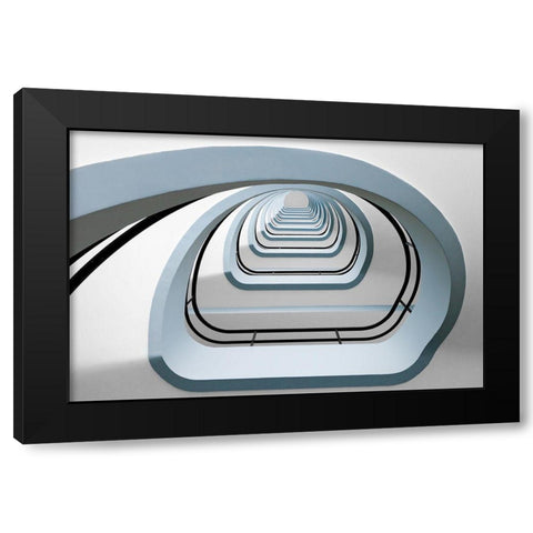 Before The Climb Black Modern Wood Framed Art Print with Double Matting by Van De, Jeroen