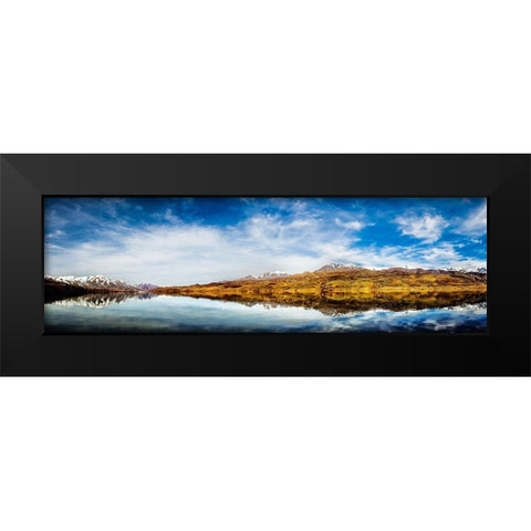Taleghan Lake-Alborz-Iran. Black Modern Wood Framed Art Print by Ebrahimi, Behnam