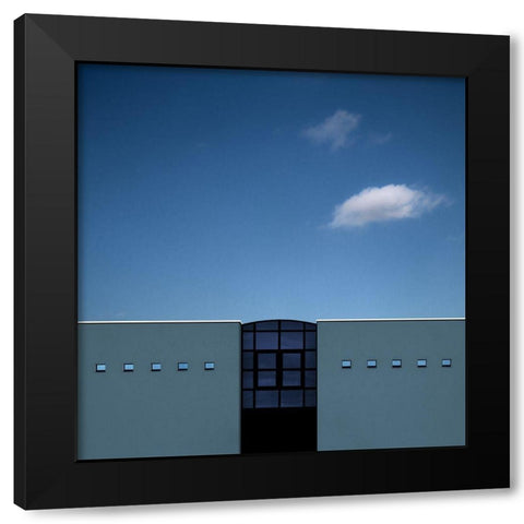 Ten Small Windows Black Modern Wood Framed Art Print by Claes, Gilbert