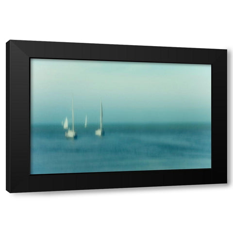 The Calm Black Modern Wood Framed Art Print with Double Matting by Flour, Jef