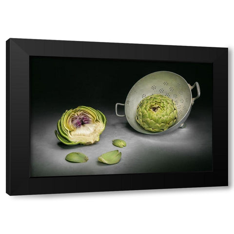 Cutaway Black Modern Wood Framed Art Print with Double Matting by Verot, Christophe