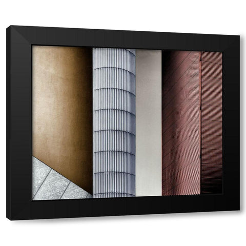 Old A New. Black Modern Wood Framed Art Print by Verschelden, Harry