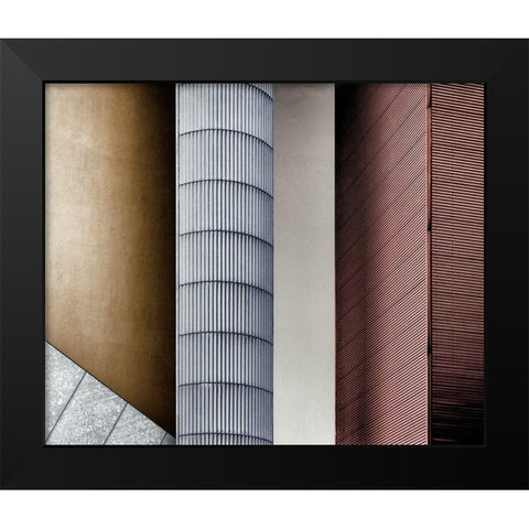 Old A New. Black Modern Wood Framed Art Print by Verschelden, Harry