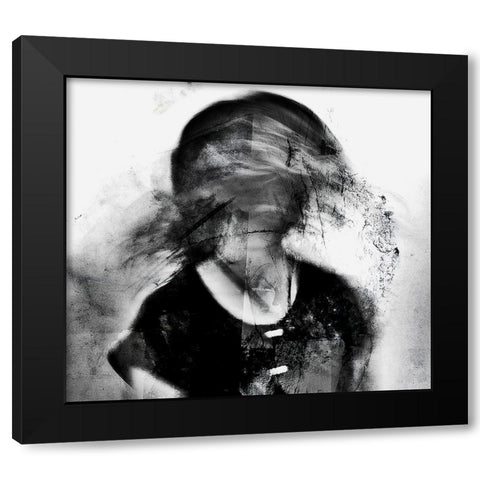 Shadows-Splitting Black Modern Wood Framed Art Print by Davidovic, Dalibor