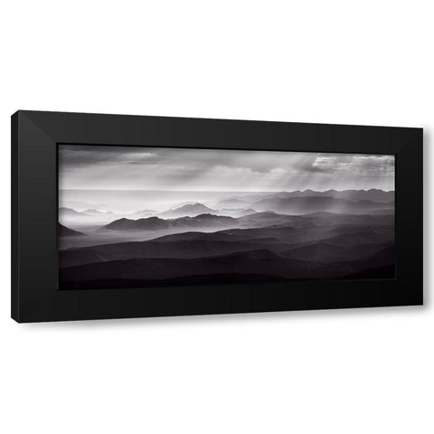 Namib Desert By Air Black Modern Wood Framed Art Print with Double Matting by Guijt, Richard