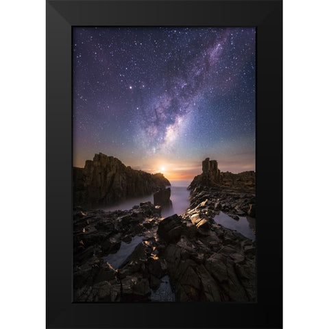 Eternal Return Black Modern Wood Framed Art Print by Fan, Tim