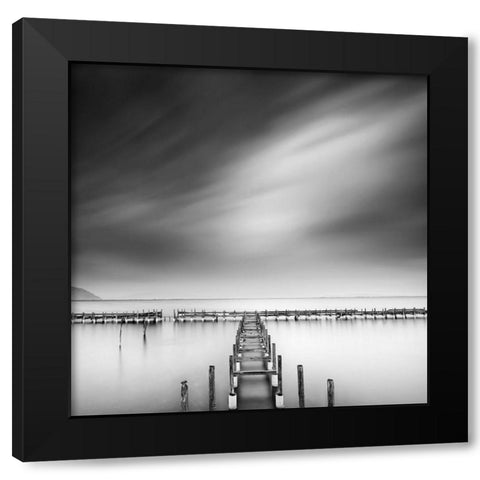 By The Sea 012 Black Modern Wood Framed Art Print by Digalakis, George