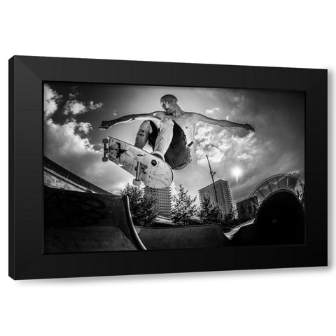 Sam Taeymans Performing At Qden Damq Black Modern Wood Framed Art Print with Double Matting by Verbiest, Eric