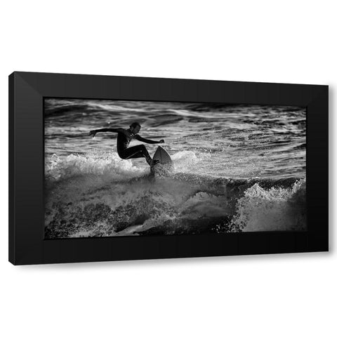 ~~ -/- ~~~~ Black Modern Wood Framed Art Print with Double Matting by Bussiba, Eyal