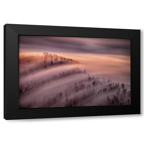 High Tide Black Modern Wood Framed Art Print with Double Matting by Svoboda Mqep, Peter