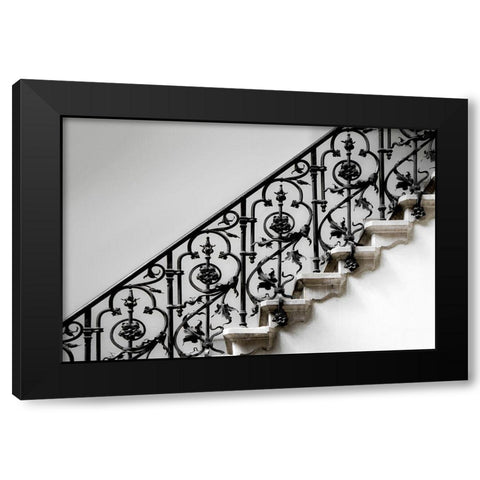 Forged Handrail Black Modern Wood Framed Art Print by Claes, Gilbert