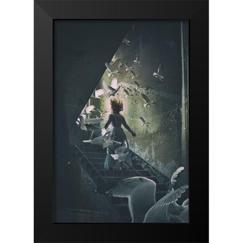 Do Black Modern Wood Framed Art Print by Cwikla, Ewa