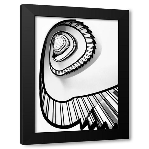 Untitled Black Modern Wood Framed Art Print by Sahin, Ercan