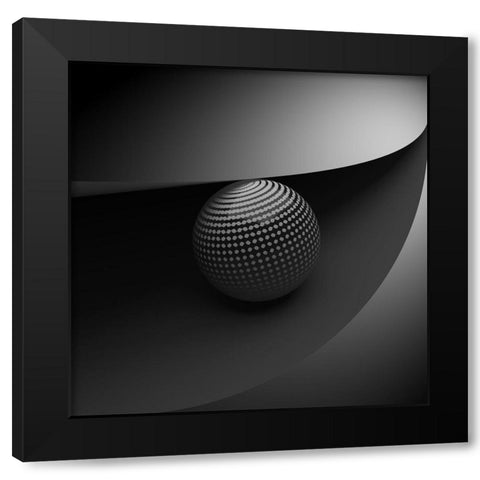 An Eye Black Modern Wood Framed Art Print by Bunjamin, Antonyus