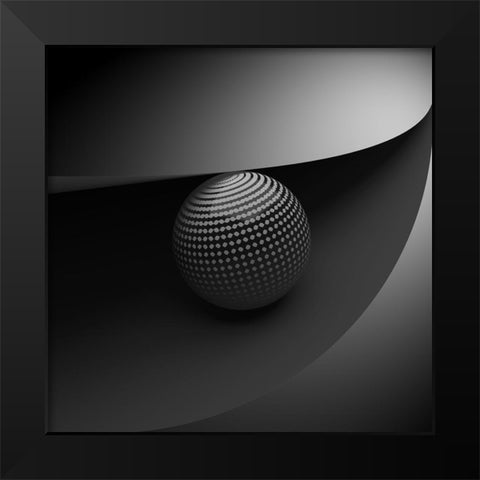 An Eye Black Modern Wood Framed Art Print by Bunjamin, Antonyus