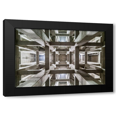 Ceiling Black Modern Wood Framed Art Print with Double Matting by Tetsurou, Kobayashi