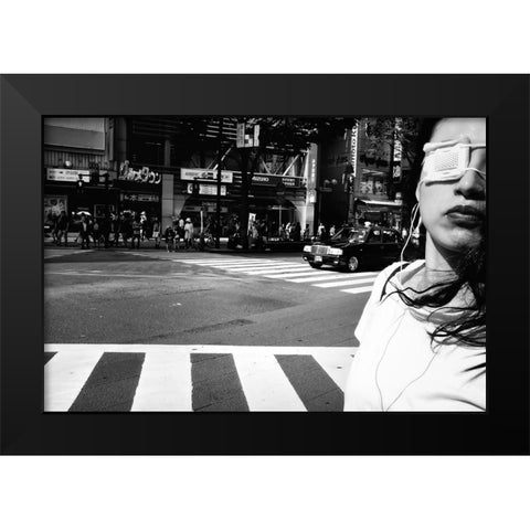 Untitled Black Modern Wood Framed Art Print by Suzuki, Tatsuo