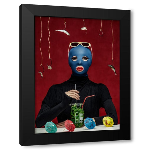 Untitled Black Modern Wood Framed Art Print by Smirnov, Sergei