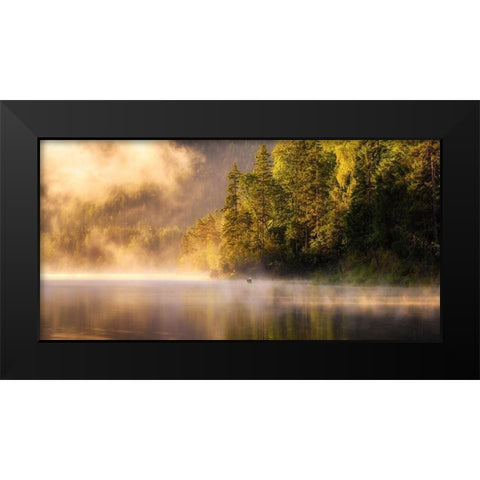 Enjoying Nature Black Modern Wood Framed Art Print by Gastager, Daniel