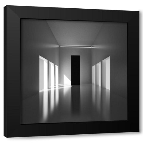 Light And Dimension Black Modern Wood Framed Art Print with Double Matting by Bunjamin, Antonyus