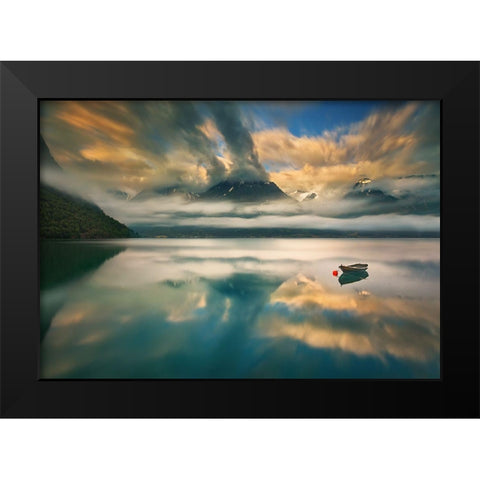 One... Black Modern Wood Framed Art Print by Browko, Krzysztof