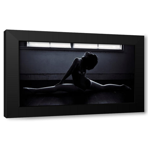 Dancer Black Modern Wood Framed Art Print by Amenomori, Keiichiro