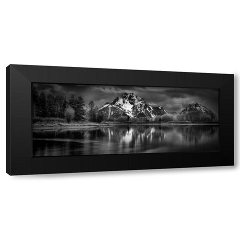 Untitled Black Modern Wood Framed Art Print by Chopra, Atul