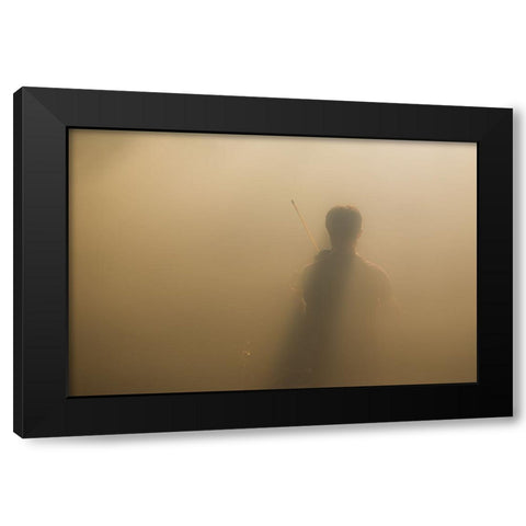 Yndi Halda 2 Black Modern Wood Framed Art Print by V., Stijn